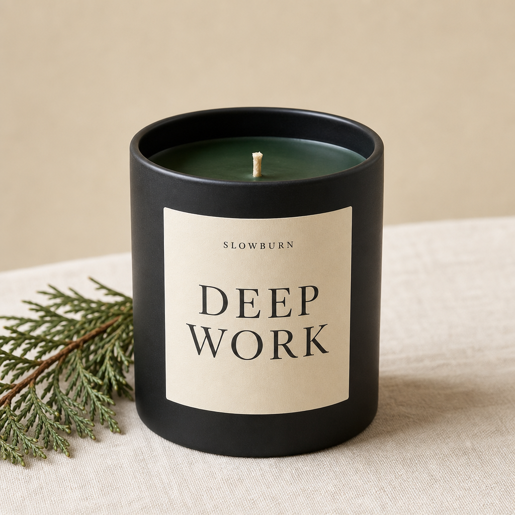 Deep Work candle