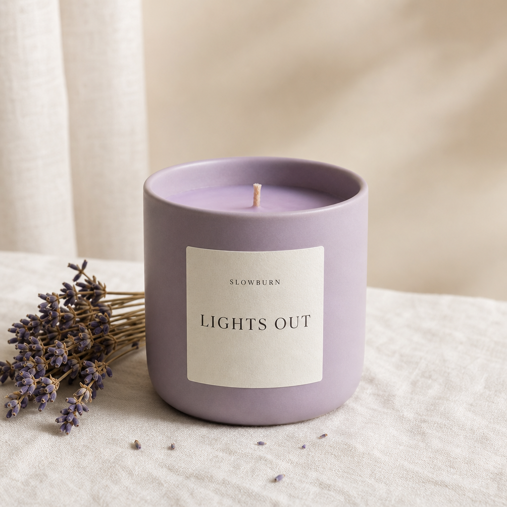 Lights Out candle